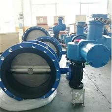 球墨鑄鐵電動軟密封法蘭蝶閥