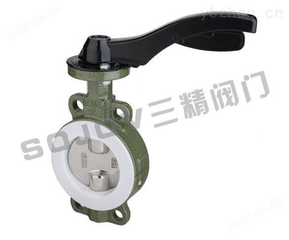 四氟蝶閥半襯蝶閥D71F4-16C碳鋼蝶閥