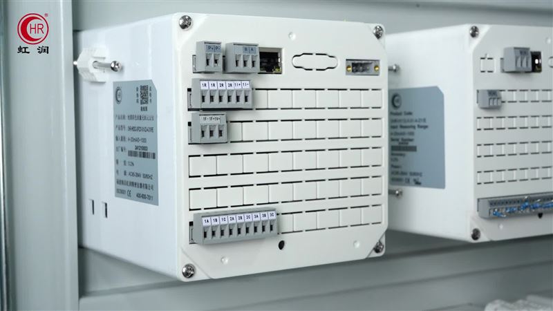 虹潤8路彩屏智能無紙記錄儀安裝接線的操作講解