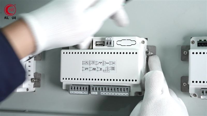 虹潤OHR-T560觸摸流量彩色無紙記錄儀安裝接線的操作講解