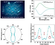 中國科學(xué)院大連化學(xué)物理研究所實現(xiàn)金屬鹵化物的高效青色圓偏振發(fā)光與手性非線性光學(xué)效應(yīng)