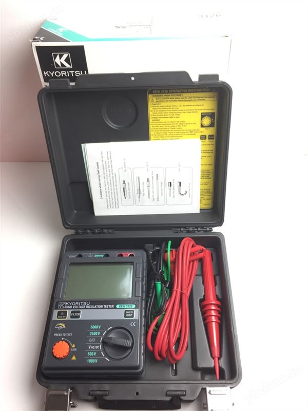 KEW3126高压兆欧表克列茨绝缘电阻测试仪漏电电流5MA