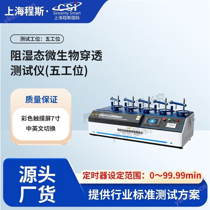 五工位阻濕態(tài)微生物穿透測試儀 操作簡單