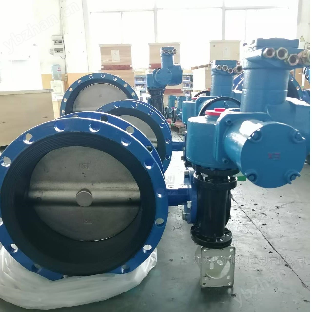 球墨铸铁电动软密封法兰蝶阀