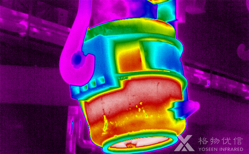 格物优信红外热像仪探测钢包形成清晰的热像图
